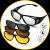 FootService Okulary do jazdy nocnej HD Vision 3w1 – antyodblaskowe, na okulary korekcyjne