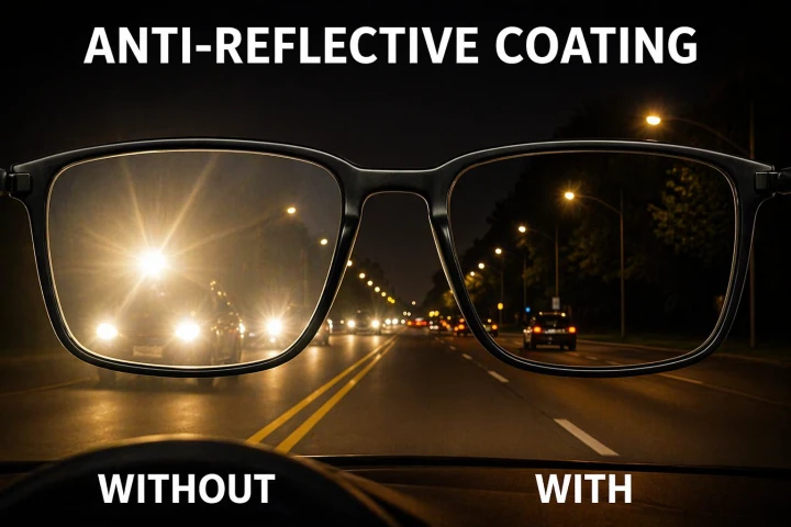 FootService Okulary do jazdy nocnej HD Vision 3w1 – antyodblaskowe, na okulary korekcyjne