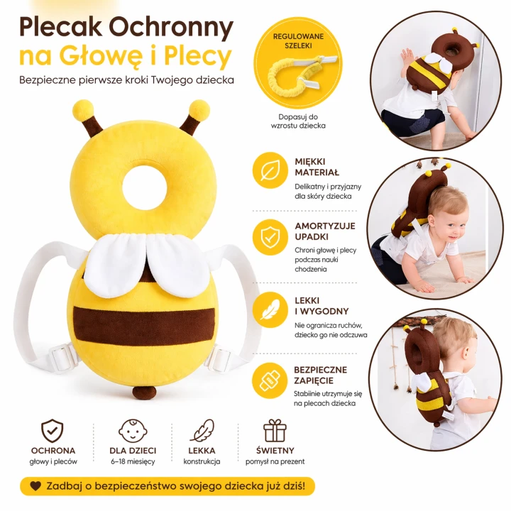 ochraniacz głowy niemowlaka