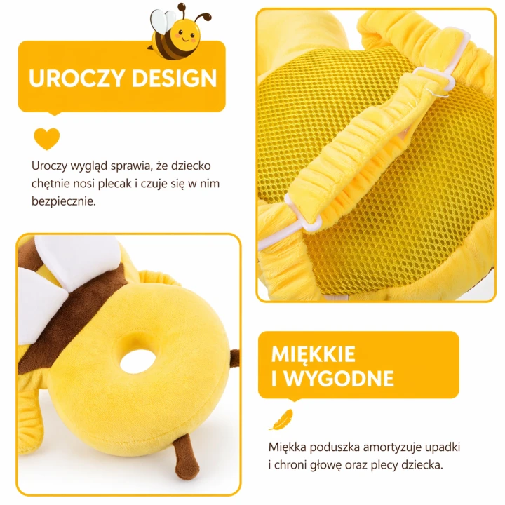 plecak amortyzujący upadki dziecka