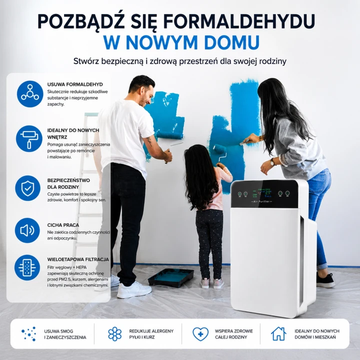 Oczyszczacz Powietrza z Filtrem HEPA i Jonizacją – Zdrowe Powietrze Każdego Dnia