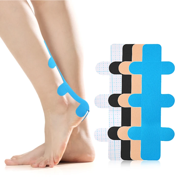 Taśmy Kinesiology Tape na ścięgno Achillesa i stabilizację kostki