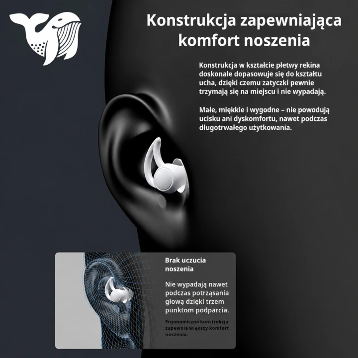 Zatyczki do Uszu Silikonowe z Etui – Białe, Wielorazowe, Redukcja Hałasu 31 dB