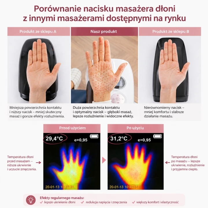 Masażer dłoni i nadgarstków – rehabilitacyjny masaż uciskowy
