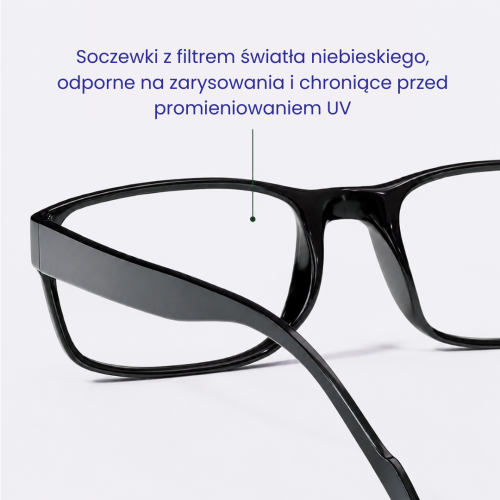 Okulary Blokujące Niebieskie Światło ADM – Ochrona Oczu Podczas Pracy przy Komputerze