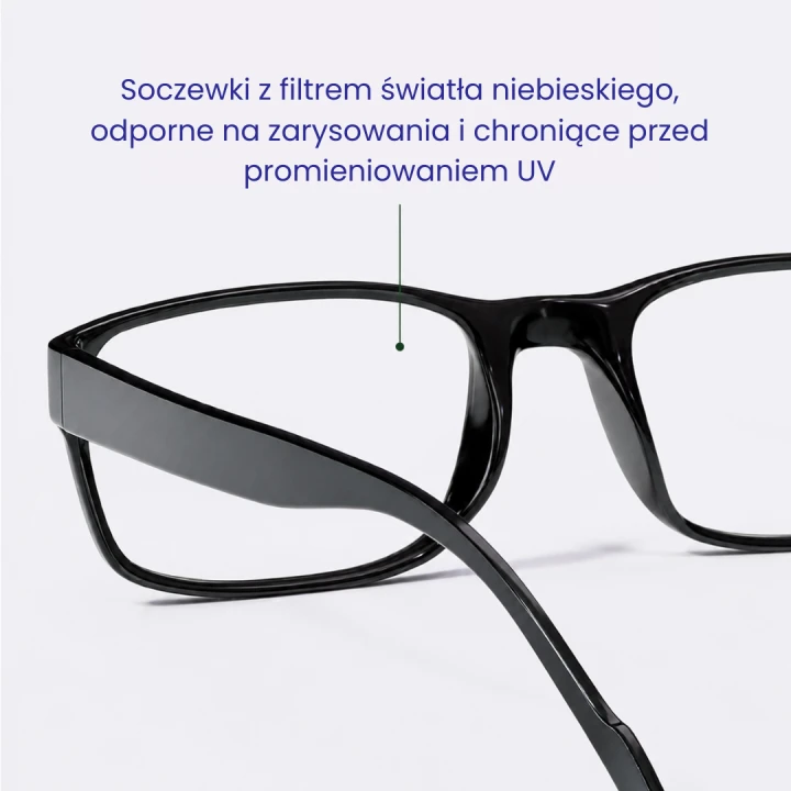 Okulary Blokujące Niebieskie Światło ADM – Ochrona Oczu Podczas Pracy przy Komputerze
