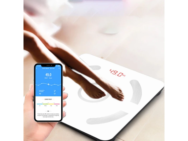 Analityczna Waga Łazienkowa Bluetooth 180 kg Smart BMI USB Szklana