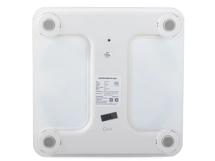 Analityczna Waga Łazienkowa Bluetooth 180 kg Smart BMI USB Szklana