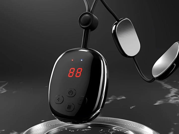 Masażer Elektrostymulator Szyi i Karku EMS USB – 5 Trybów Masażu, 15 Poziomów Mocy, 4 Tryby Grzania