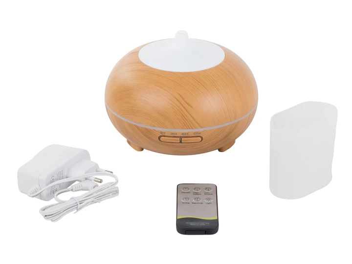 Nawilżacz Powietrza RGB 300 ml z Aromaterapią i Jonizacją – Dyfuzor Zapachowy z Pilotem i Timerem