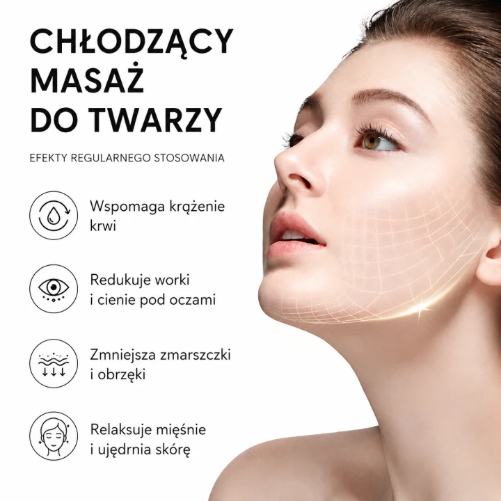 Zestaw 2 sztuk chłodzących masażerów do twarzy Cryo Sticks ze stali nierdzewnej