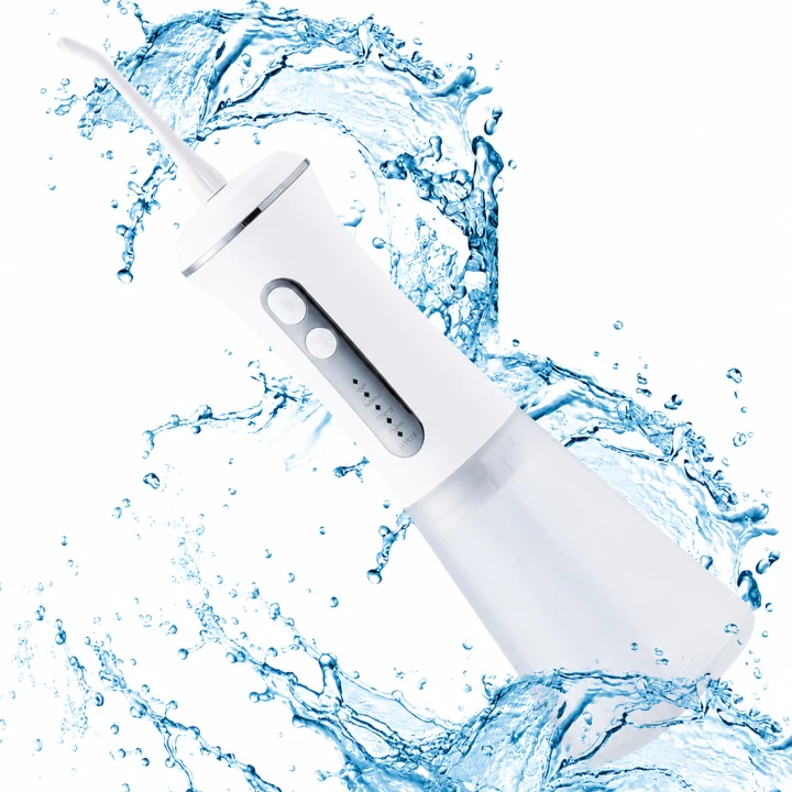 Bezprzewodowy irygator dentystyczny USB 350 ml z regulacją ciśnienia DIY i obrotową dyszą 360°