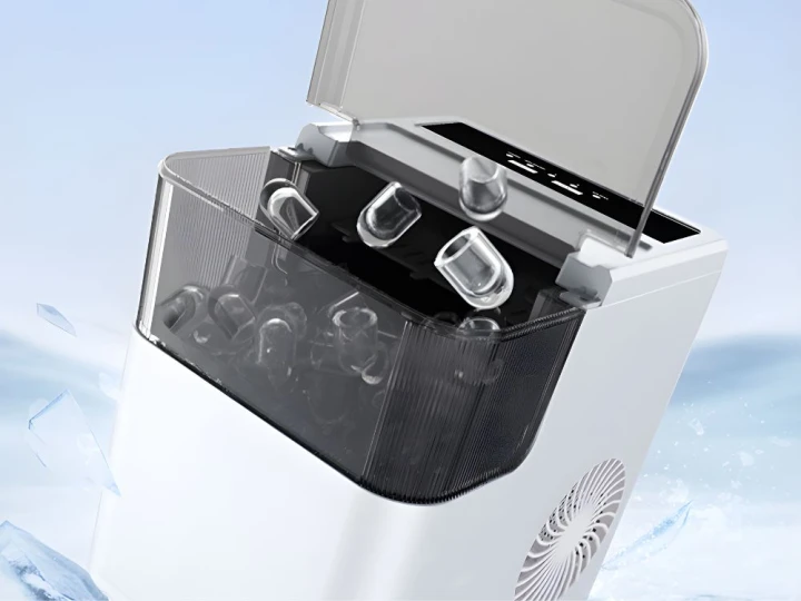 Kostkarka do lodu automatyczna 165W – 2 rozmiary kostek, szybkie chłodzenie, 1,6L