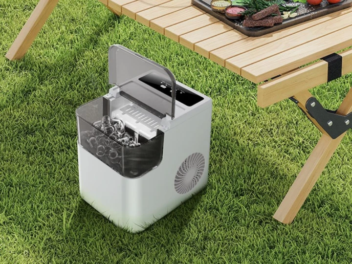 Kostkarka do lodu automatyczna 165W – 2 rozmiary kostek, szybkie chłodzenie, 1,6L