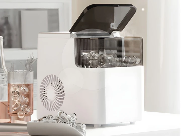 Kostkarka do lodu automatyczna 165W – 2 rozmiary kostek, szybkie chłodzenie, 1,6L