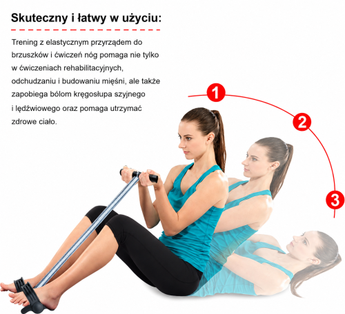 Ekspander na nogi do ćwiczeń fitness | Trenażer mięśni ud, brzucha i pośladków