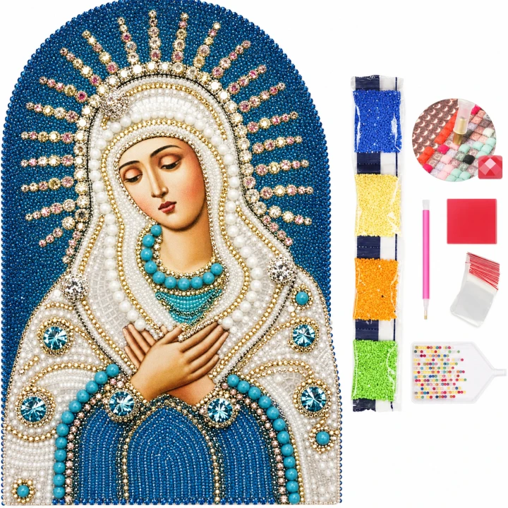 Haft diamentowy 5D Madonna 30x40 cm – kompletny zestaw