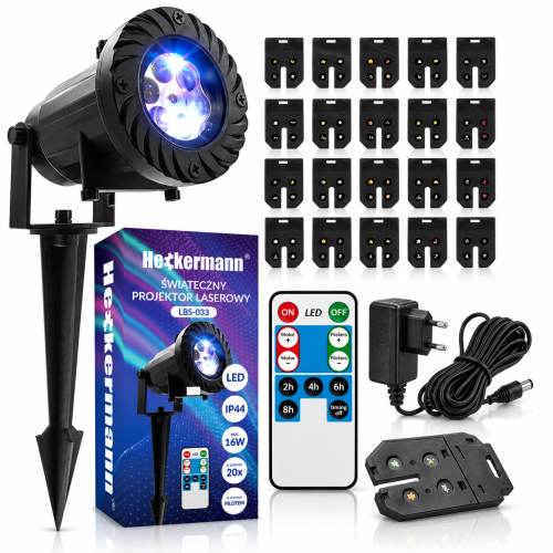 Projektor świąteczny LED LBS-033 z pilotem i 20 wzorami