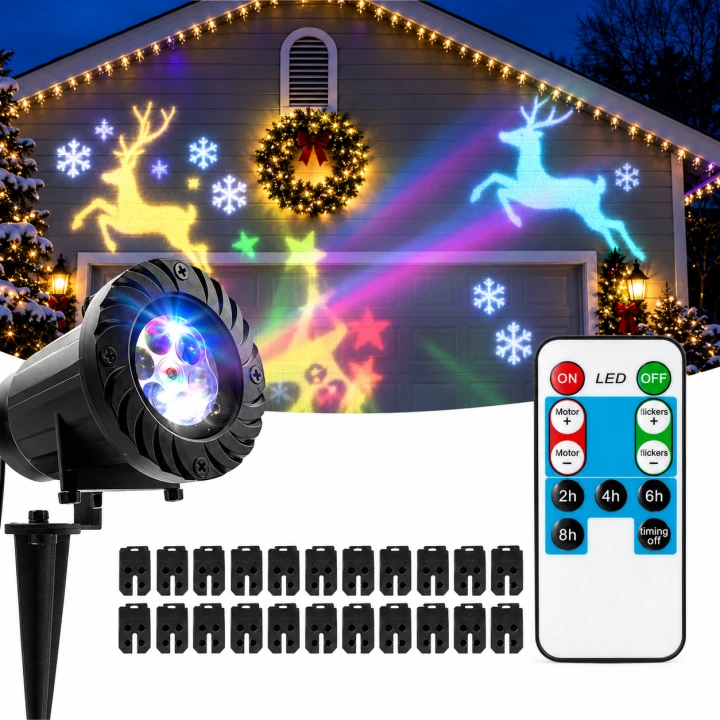 Projektor LED z podstawą i szpikulcem ogrodowym
