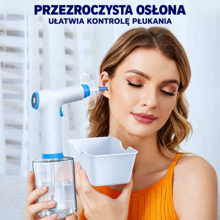 Zestaw do płukania uszu z wymiennymi końcówkami