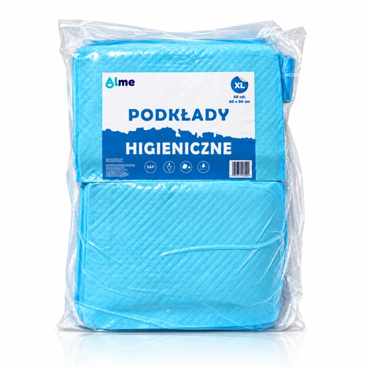 Podkłady higieniczne XL 60 × 90 cm – 50 szt. – 6-warstwowe maty chłonne FootService