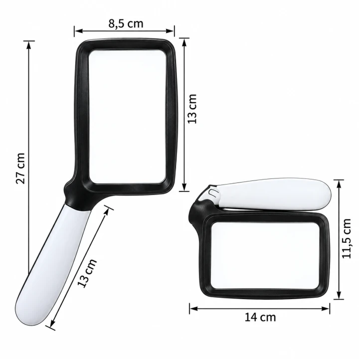 Lupa powiększająca 3× z podświetleniem LED