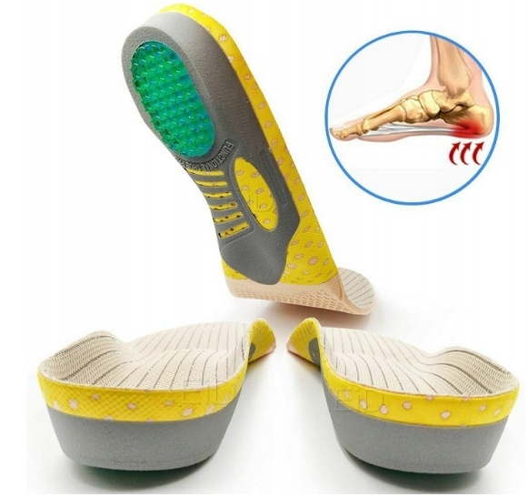 Wkładki ortopedyczne korytkowe supinujące odciążające piętę