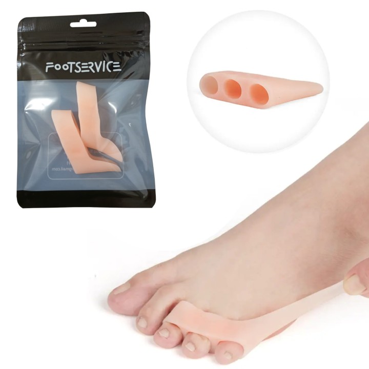 ŻELOWE SEPARATORY MAŁYCH PALCÓW Z OSŁONĄ CIELISTE