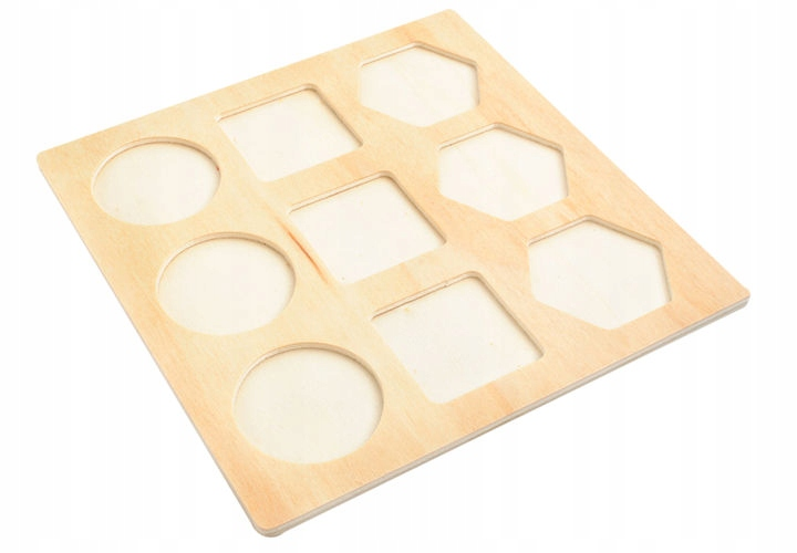 Drewniane puzzle Geometryczne Kształty zabawka edukcayjna