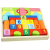 Klocki drewniane kolorowe zabawka edukcayjna zręcznościowa puzzle