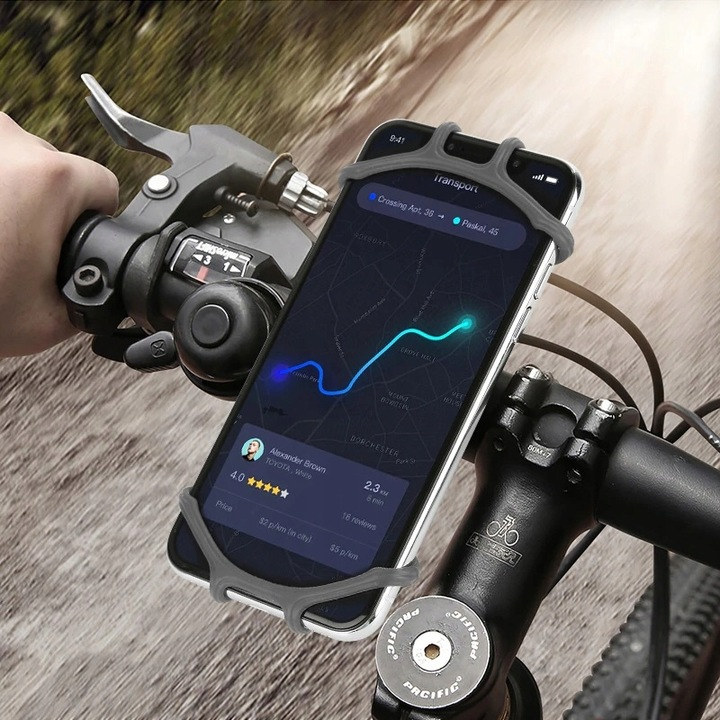 Uchwyt na telefon rowerowy Roweru Motocykla Hulajnogi silikonowy