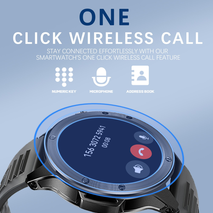 Smartwatch V21 z latarką 100+ trybów aktywności sportowy zegarek męski