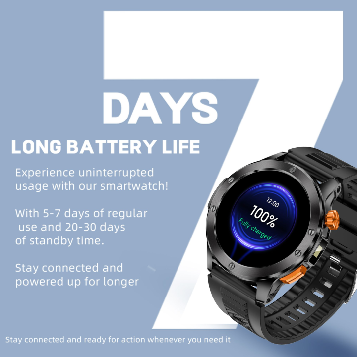 Smartwatch V21 z latarką 100+ trybów aktywności sportowy zegarek męski