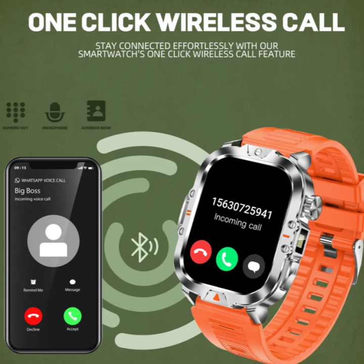 Smartwatch V17 wodoodporny latarka 100+ trybów zegarek sportowy